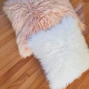 Long hair throw pillows